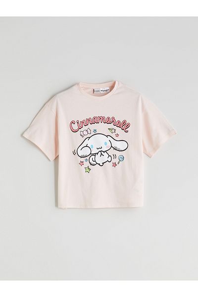 LC Waikiki Tricou pentru fetiță cu imprimeu Cinnamoroll cu gât crew