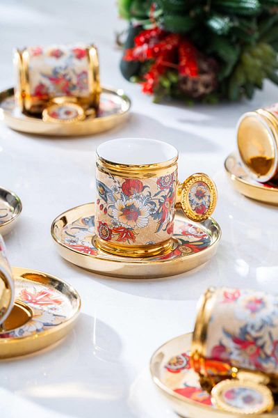 ACAR Oskar Coffee Cup Set for 6 People - 90 ml