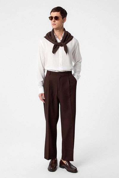 Antioch Brown Baggy Corduroy Men's Trousers