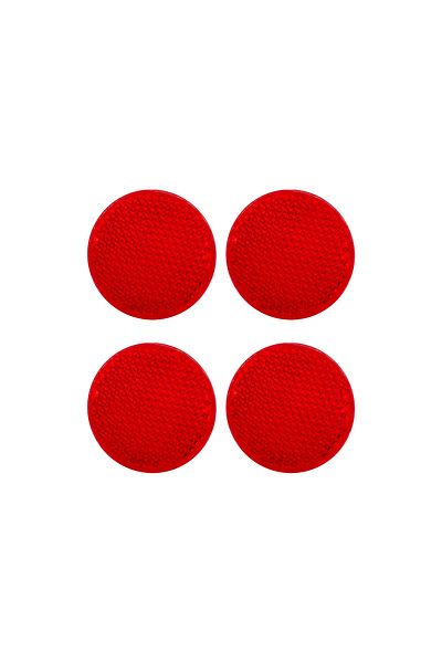 Generic Red Reflective Safety Stickers for Vehicles Bikes Trailers Trucks Pack of 4
