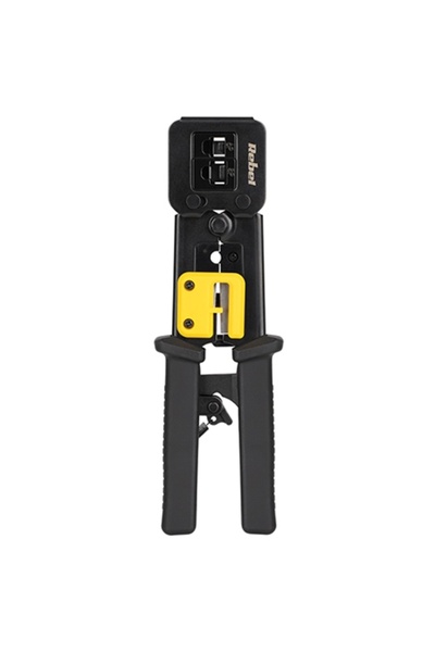 Rebel Professional RJ45/RJ11/RJ12 Crimping Tool with Stripping Function