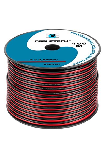 Cabletech CABLU DIFUZOR CCA 2X2.50MM ROSU/NEGRU 100M