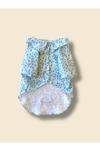Luli Pet Leopard Patterned Muslin Dog Shirt