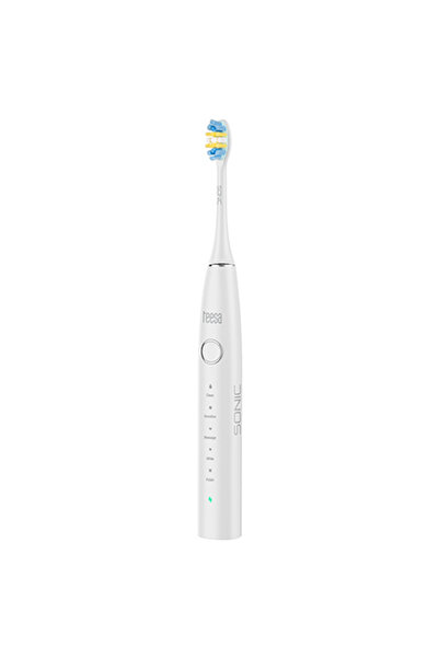 Teesa Periuță de dinți electrică sonică, Albă, 5 moduri, IPX7, Reîncărcabilă ...