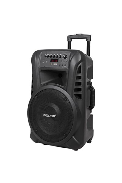 AZUSA Sistem portabil de karaoke cu boxă Bluetooth de 12 inci, 20W, USB, FM ș...