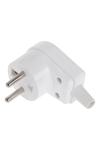 Lechpol Ștecher Schuko 90 °   WT-20S, Alb
