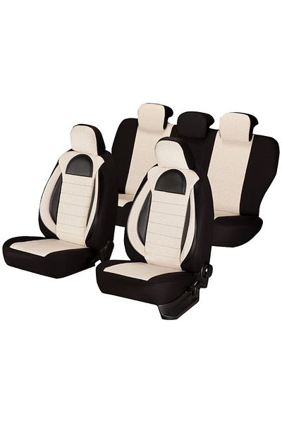 SMARTIC Huse scaune auto, Racing, 11 piese, compatibile airbag, rabatabile, 3 straturi de material
