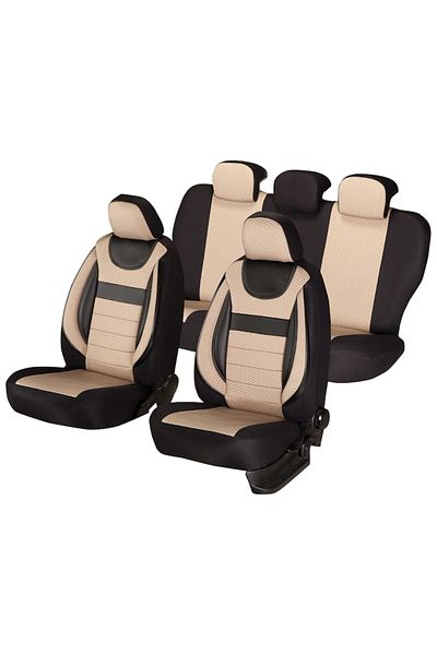 SMARTIC Huse scaune auto, Dynamic, 11 piese, compatibile airbag, rabatabile, 3 straturi de material