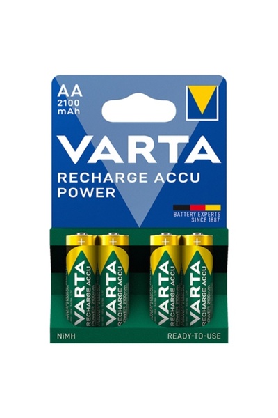 Varta Επαναφορτιζόμενες μπαταρίες AA 2100mAh, Συσκευασία 4 τεμαχίων, NiMH 1.2V