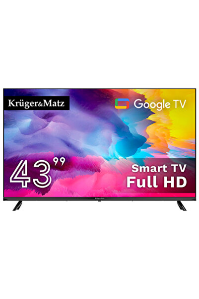 Kruger&Matz Google Smart TV 43 ιντσών 108 εκ. H265 HEVC