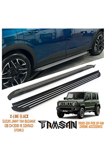 TAMSAN SUZUKI JIMNY X-LINE MODEL YAN BASAMAK SIYAH 138 CM 2018 VE SONRASI UYUMLU