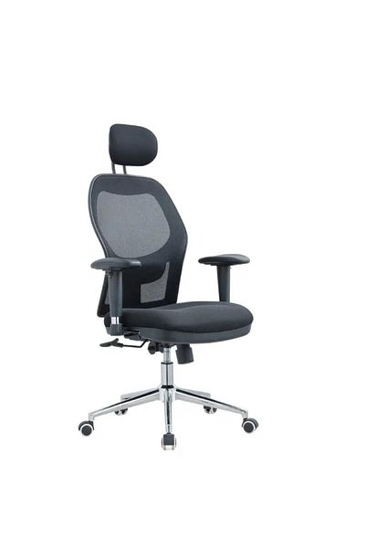 DEC46 Black mesh office chair, perfect support and superior comfort.