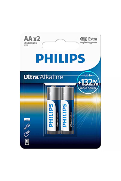 Philips Υπεραλκαλικές Μπαταρίες AA, Συσκευασία 2 τεμαχίων