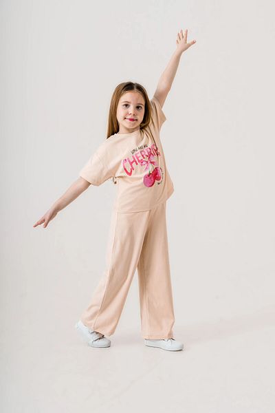 My Hanne Cherries Printed Girl's Suit 035