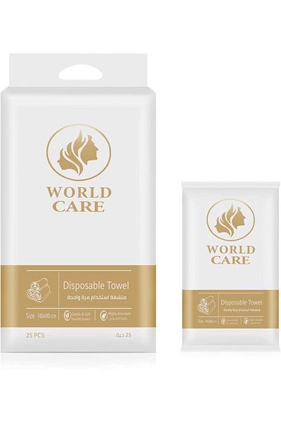 WORLD CARE World Care Disposable Towels 160*80 cm - 25 Pieces