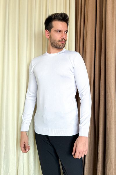 ModaPlaza Men's Crew Neck Long Sleeve Knitwear 4200