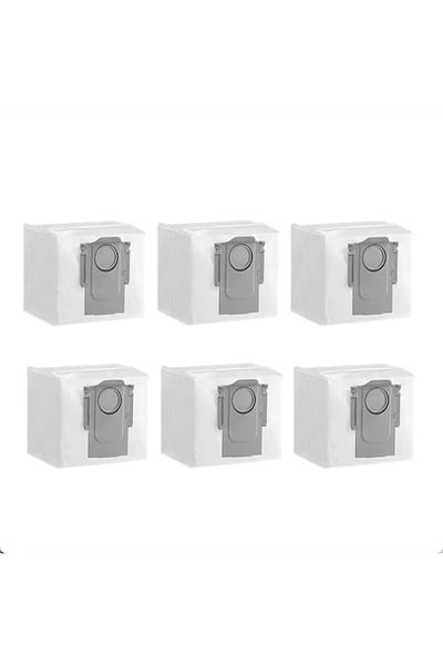 CEDA HOME Set of 6 dust collection bags for Roborock vacuum cleaner base, S7 MaxV Ultra/Q7 Max Plus/Q5 Plus