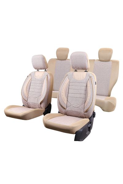 SMARTIC Huse scaune auto, City, 11 piese, compatibile airbag, rabatabile, 3 straturi de material