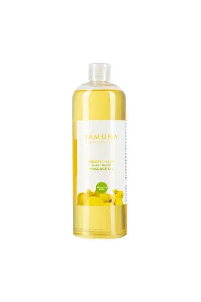 Yamuna Massage Oil with Ginger and Lime, Refreshing and Revitalizing, 1000 ml