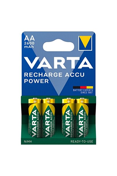 Varta AA 2600mAh Επαναφορτιζόμενες Μπαταρίες NiMH, Συσκευασία 4 τεμαχίων