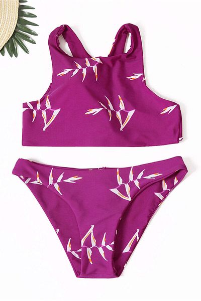 WildFashion Two-piece swimsuit with drawstring at the back SW1602-55