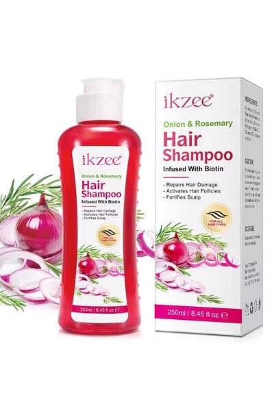 NOVA KISS Premium Shampoo for Activating Hair Follicles with Rosemary and Biotin, 250 ml