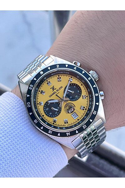 Daniel Klein Men's Wristwatch Fg.13994.5 with Inner Functions Active 30 Mt Water Resistant 2 Years Warranty