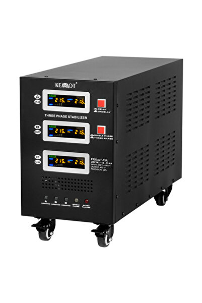 Kemot PROAVR-15K 15kW Stabilizator de tensiune servo trifazat cu afișaj LCD