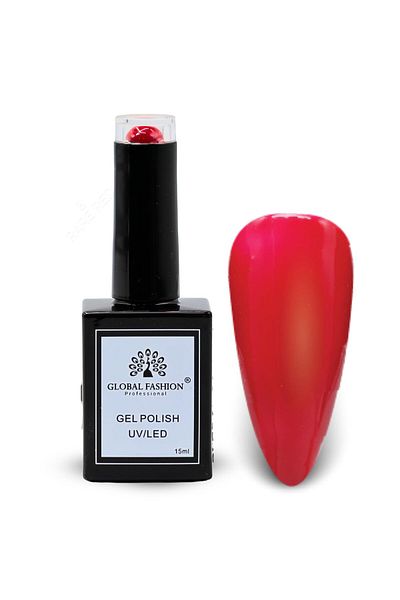 global fashion Crimson Cascade UV/LED Gel Polish Set – 6 Red Soak-Off Shades, 15 ml Glossy, Salon Nail Kit