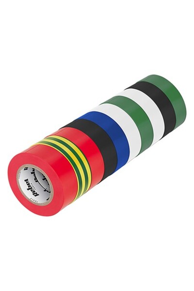 Rebel Set de 10 benzi izolante multicolore, 0.13 x 19 mm, 20 yarzi, rezistent...