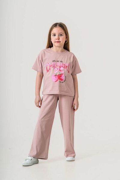 My Hanne Cherries Printed Girl's Suit 035