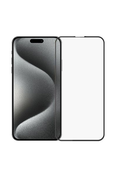 Cellara CELLARA 3D FULL COVER GLASS SCREEN PROTECTION FILM FOR IPHONE 15 PRO MAX - BLACK