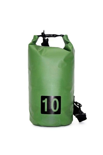 huitich 10L Army Green Single-Strap Waterproof Outdoor Sport PVC Bag