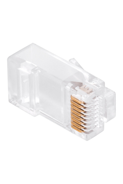 Lechpol Conectori RJ45 8P8C Cat6e Pass-Through, Pachet de 100