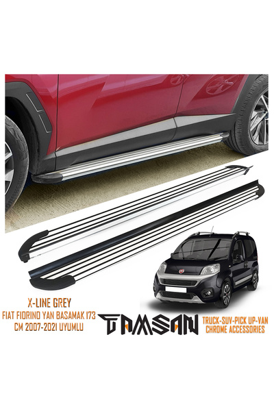 TAMSAN FIAT FIORINO X-LINE MODEL YAN BASAMAK GRI 173 CM 2007-2021 UYUMLU