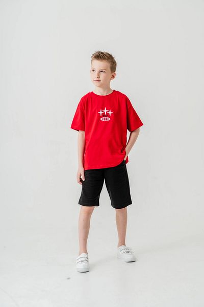 My Hanne Boy's Suit with Printed Back Shorts 050