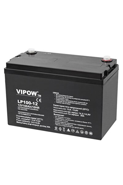 Vipow Μπαταρία Σταθερής Χρήσης 12V 100Ah AGM VRLA