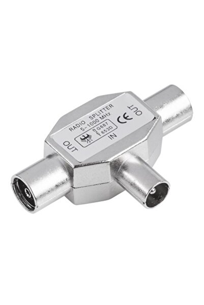 Lechpol Splitter TV metalic 1 intrare la 2 ieșiri, 5-1000 MHz