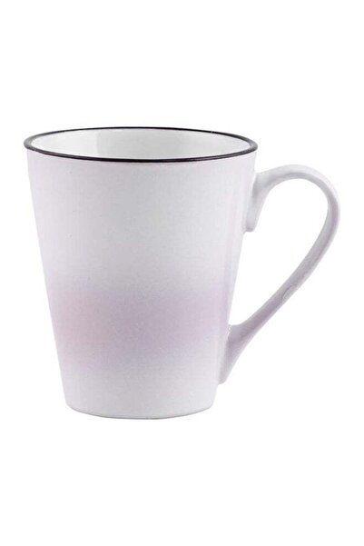 ROYALFORD Stoneware Coffee Mug White/Light Purple