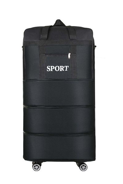 huitich Large-Capacity Foldable Travel Bag with Detachable Wheels & Lock