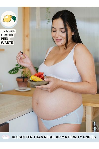 Intimate Queen Lemon Bae Maternity Briefs – Ultra Soft, Seamless Comfort for Pregnancy & Sensitive Skin