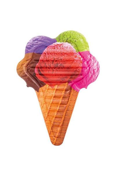 BESTWAY Inflatable Ice Cream Cone Pool Float with Repair Patch