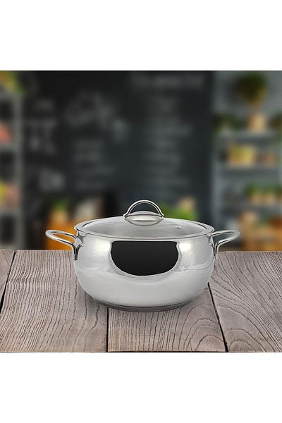 gülsan Globe Inox Deep Pot 24 Cm