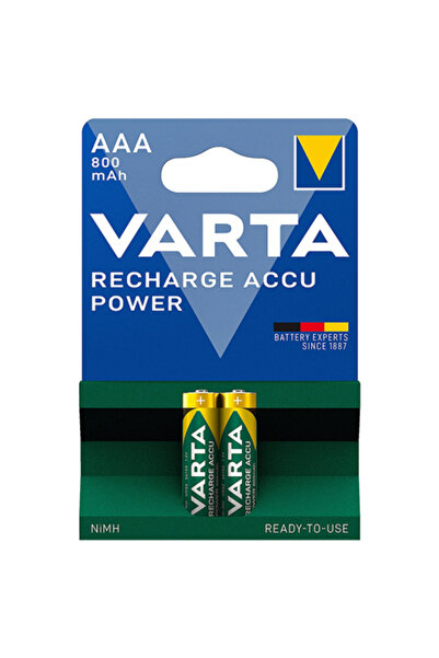 Varta Επαναφορτιζόμενες Μπαταρίες AAA 1000mAh NiMH 1.2V Συσκευασία 2 τεμαχίων