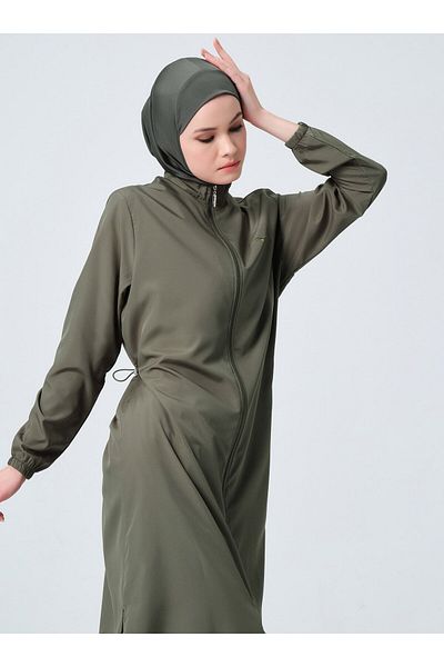 ALFASA Water Long Hijab Μαγιό - Χακί -