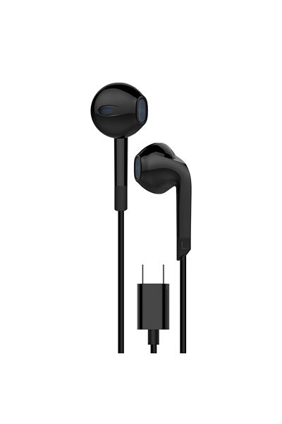 Cellara CELLARA STEREO HEADPHONES WITH TYPE C PLUG - BLACK
