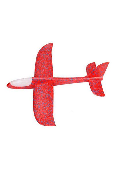 huitich Hand Throwing Foam Airplane With Head LED Lights Toy