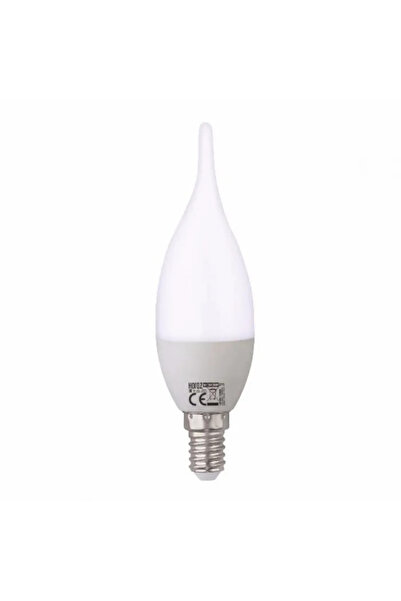 fullreyon 5 Adet Çok Kaliteli E14 Duy 5 Watt, 6400 Kelvin Beyaz Işık Led Ampul, Avize, Şamdan Ampulü Mum Ampul