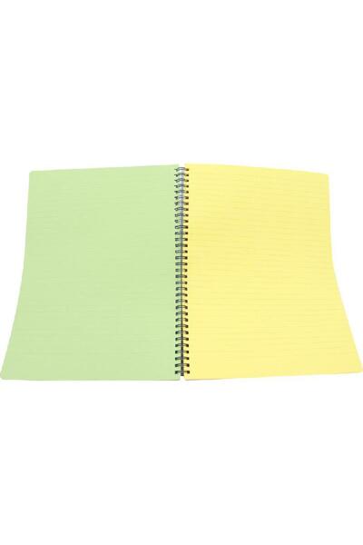 Roco دفتر ملاحظات A5 – 100 ورقة مسطرة مفردة (عربي) مع 5 ألوان باستيل متنوعة