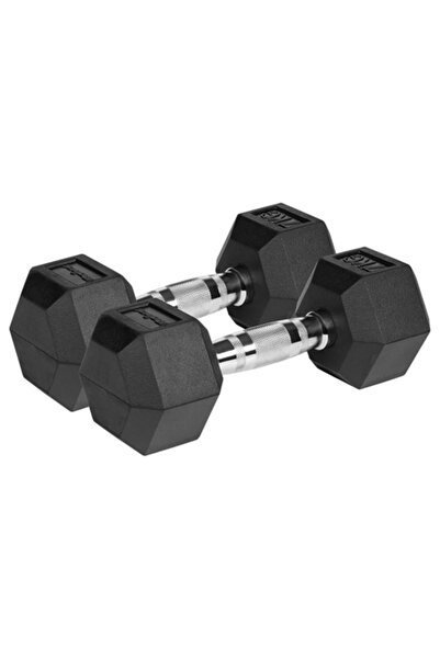 Rebel DUMBBELL HEX CAST IRON RUBBER COATED 2X7KG ACTIVE